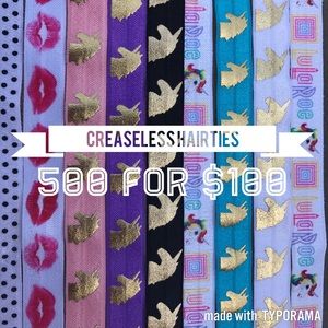 Creaseless hairties! 500 for $100!