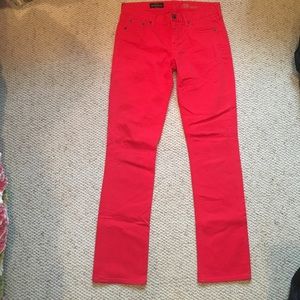J. Crew Red Matchstick jeans! Never been worn!