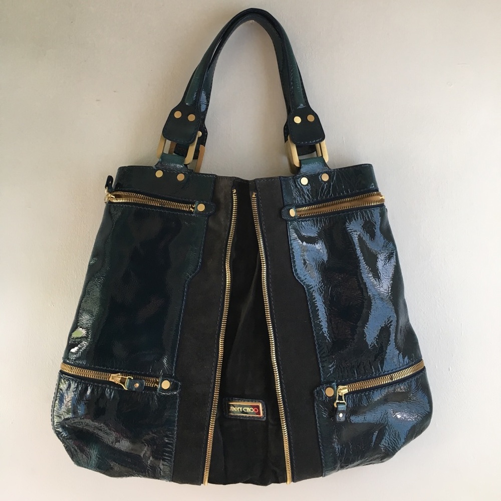JIMMY CHOO expandable bag, green