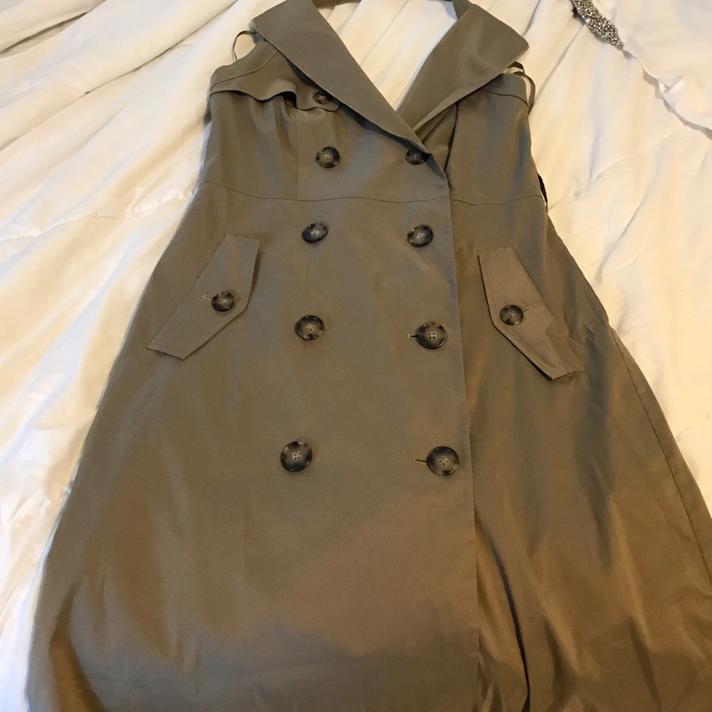 Ann Taylor safari halter dress