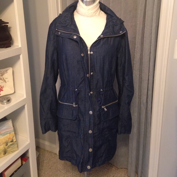 New York & Company Jackets & Blazers - NY&C Dark Denim Long Jacket