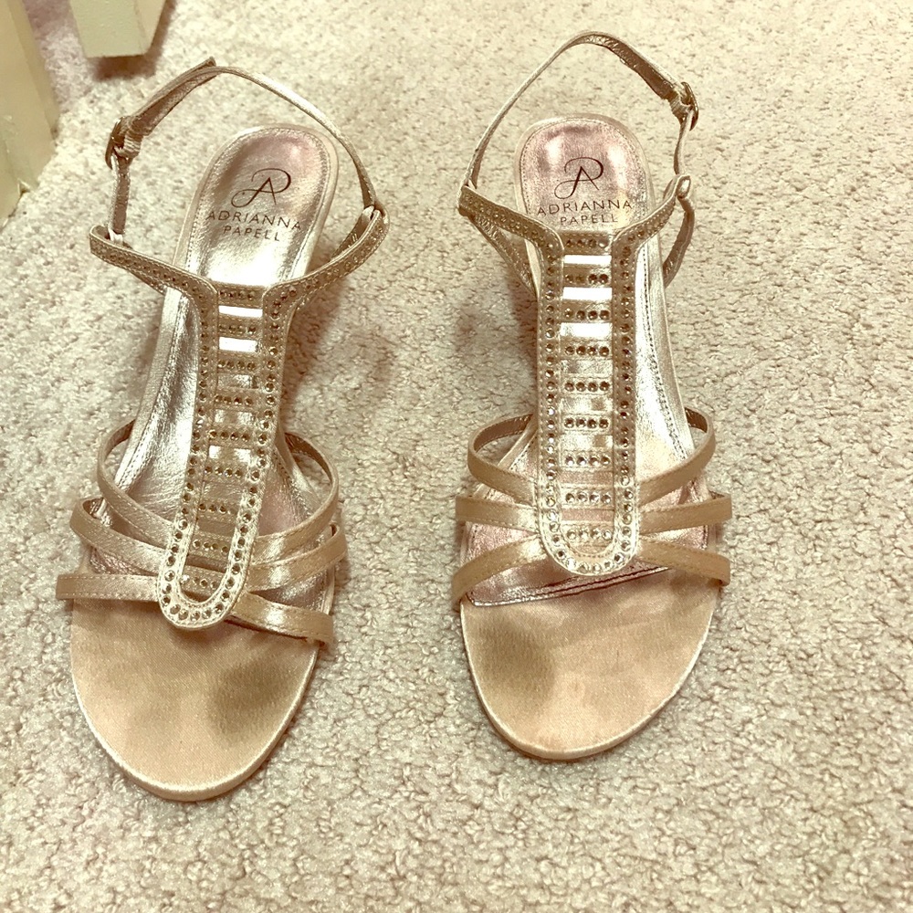 Adrianna Papell Gold heels