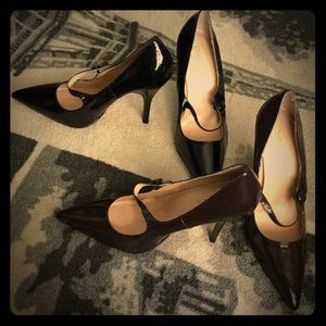 Patent leather career pumps lot! Blk&Brwn 9.5