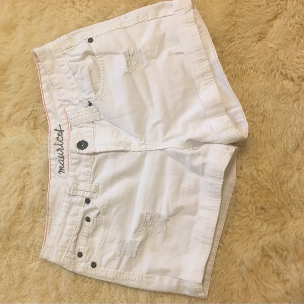 Distressed Jean Shorts