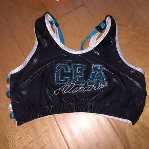 Cheer extreme sports bra