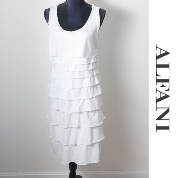 alfani white dress