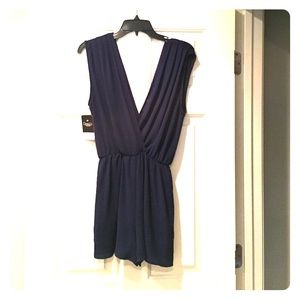 Navy Blue Romper