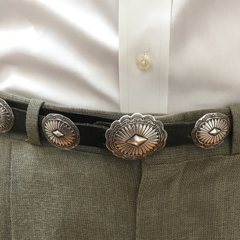 Vintage Native American concho belt