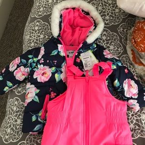 NWT Carter's winter jacket and snow pants