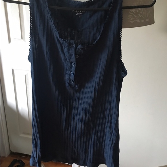 Navy blue tank - Picture 1 of 1