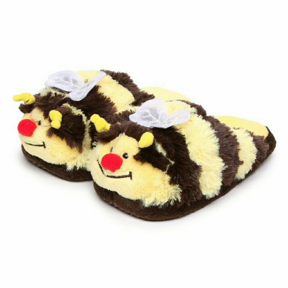 My Pillow Pets Shoes Bumble Bee Plush Scuffs Slippers Womens 7 8