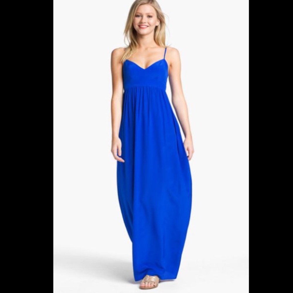 Amanda Uprichard Maxi Dress Royal Blue size S