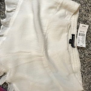 Brandy Melville White Flowy Shorts