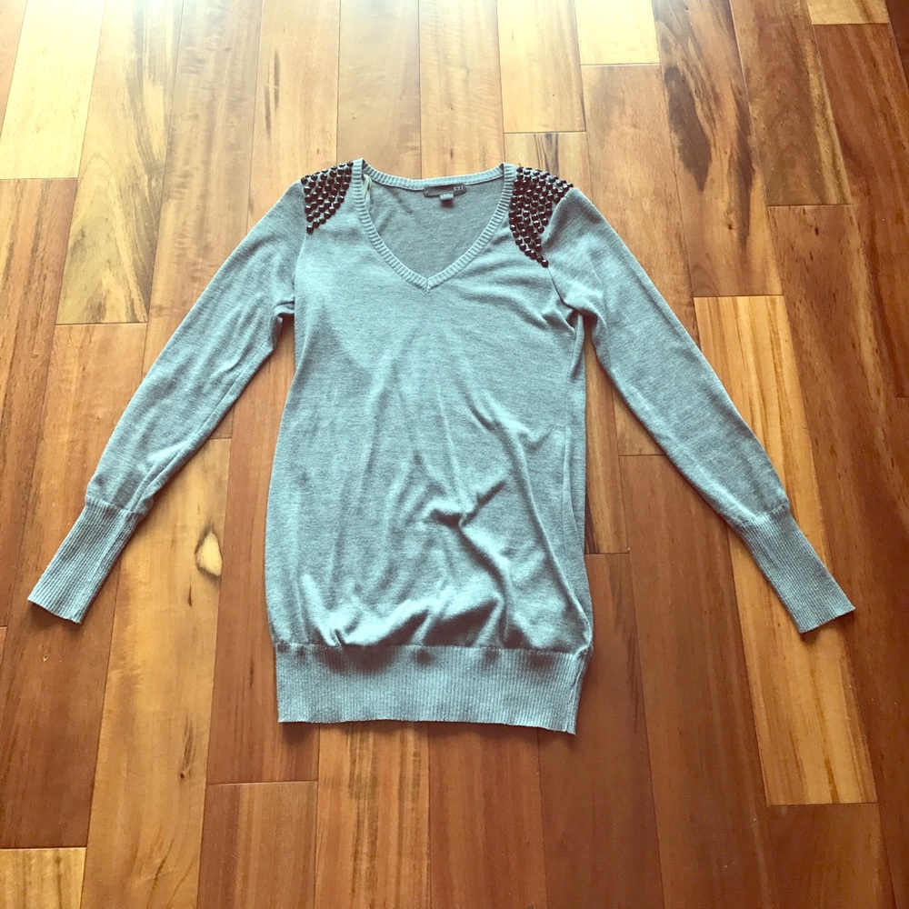 Forever 21 Jeweled Shoulder Sweater