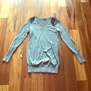 Forever 21 Jeweled Shoulder Sweater