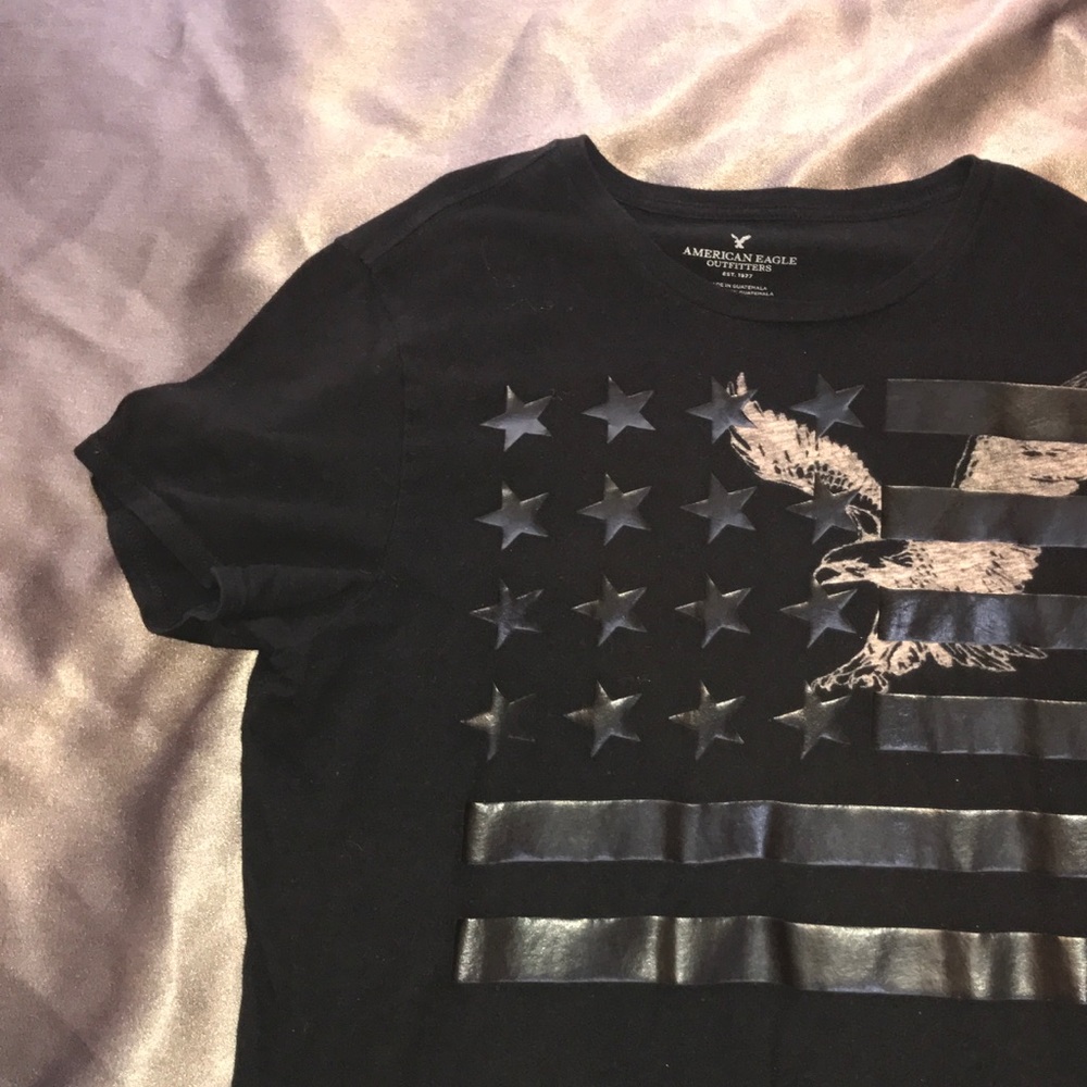 Black American Eagle Tee