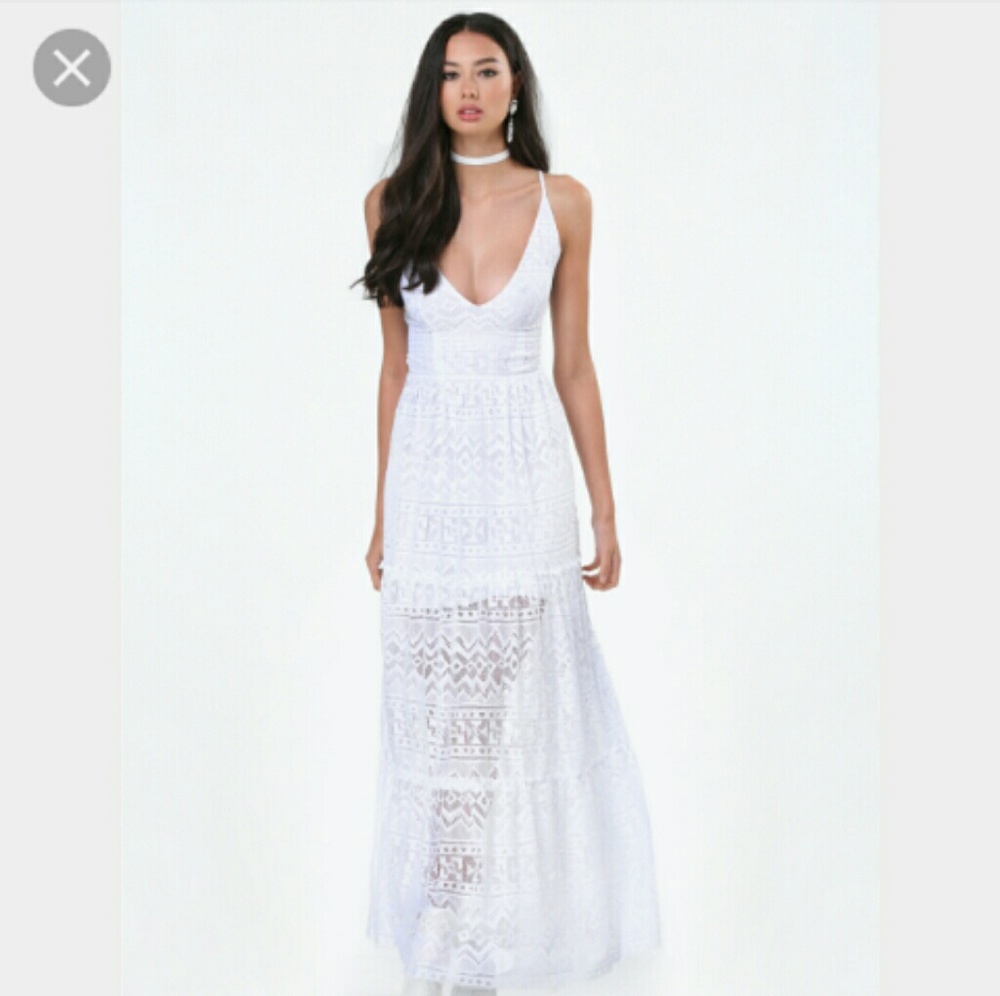 Bebe lace Maxi dress