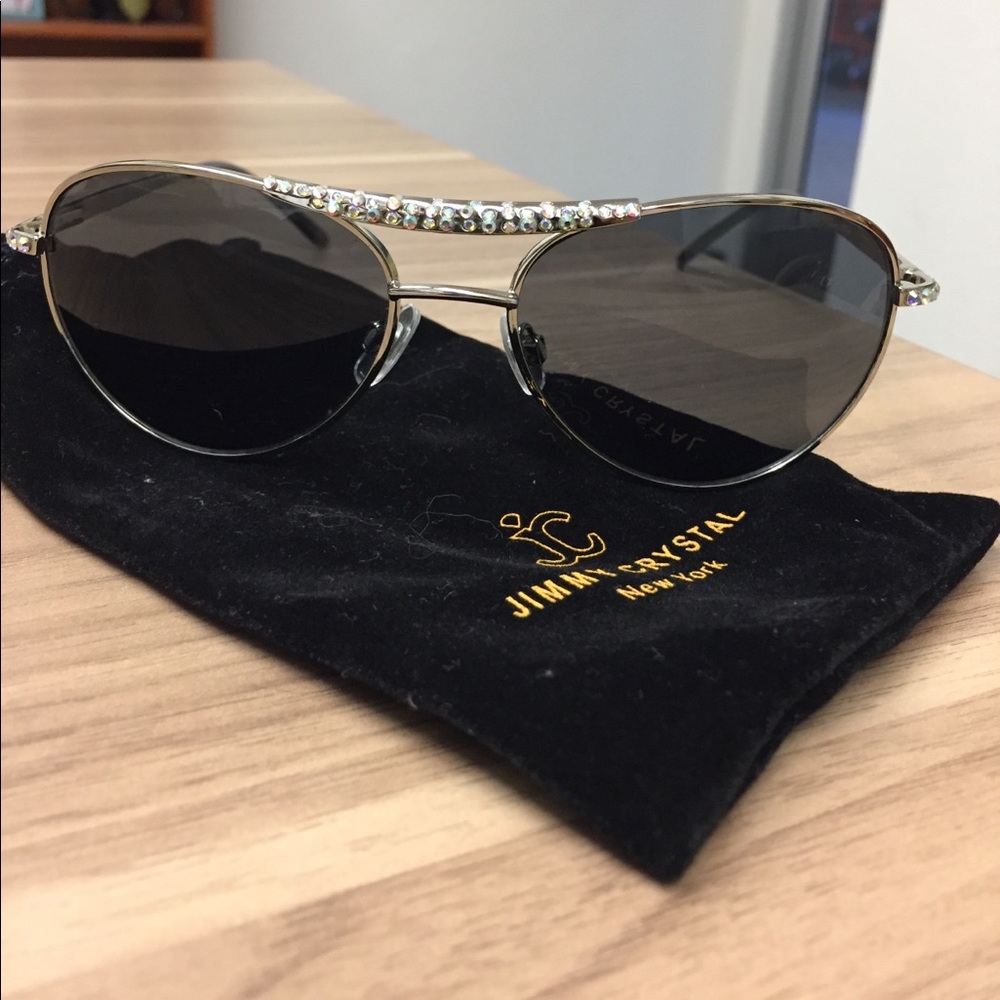 Swarovski Crystal Aviator Sunglasses