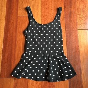 Polka Dot Peplum