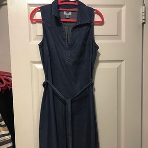 Sleeveless Short Denim Dress