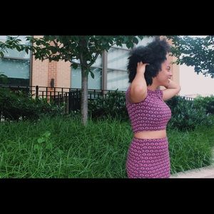 Forever 21 Printed Skirt Set