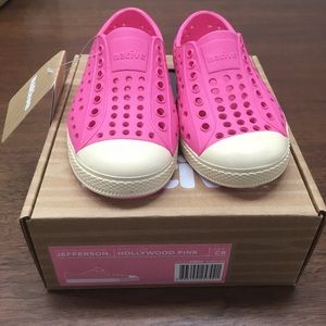 Native Pink Toddler Shoes
