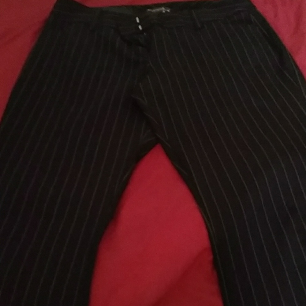 Pin striped office work pants