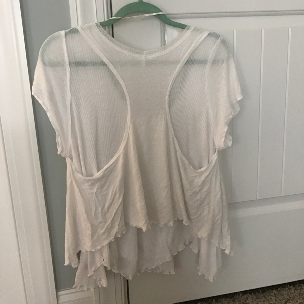Free people white tshirt NEVER WORN