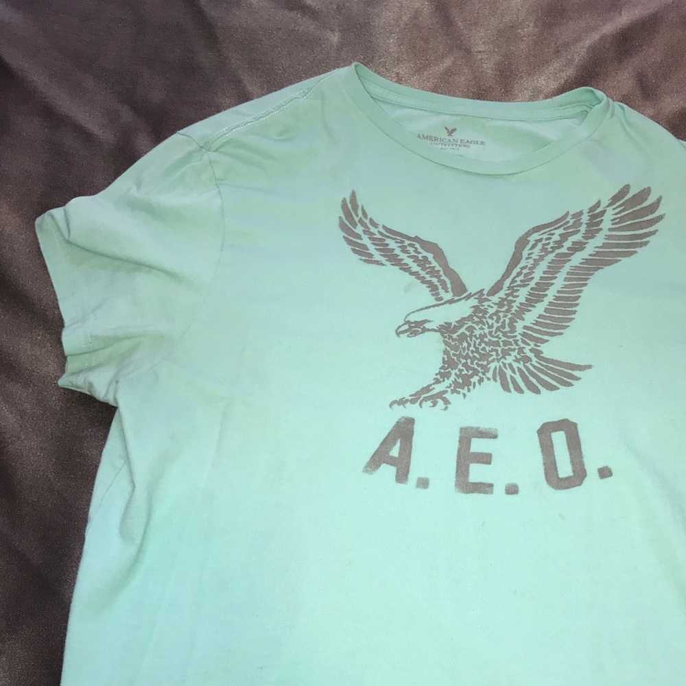 Light Blue American Eagle Tee