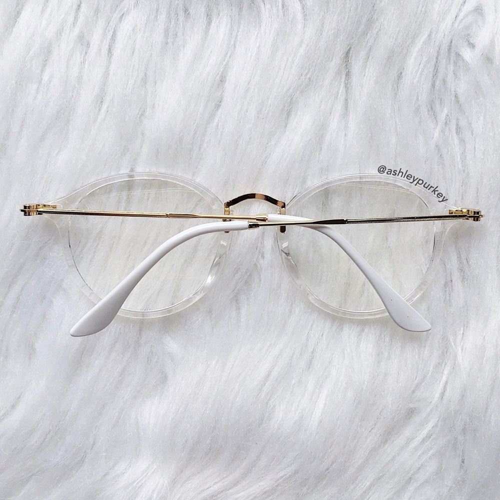 SOLD clear and gold fashion glasses - Picture 4 of 4