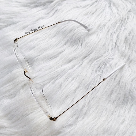 SOLD clear and gold fashion glasses - Picture 3 of 4