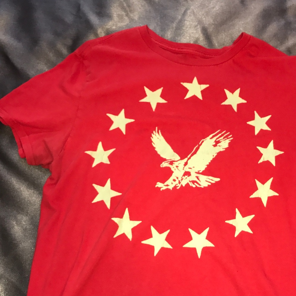 Red American Eagle Tee