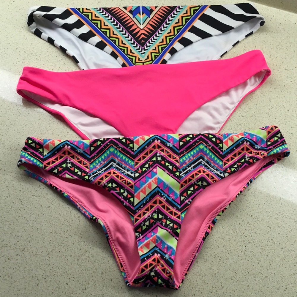 Pink bikini bottoms