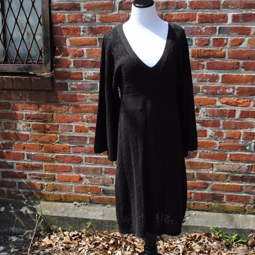 Laundry Shelli Segal Brown Dress Size L