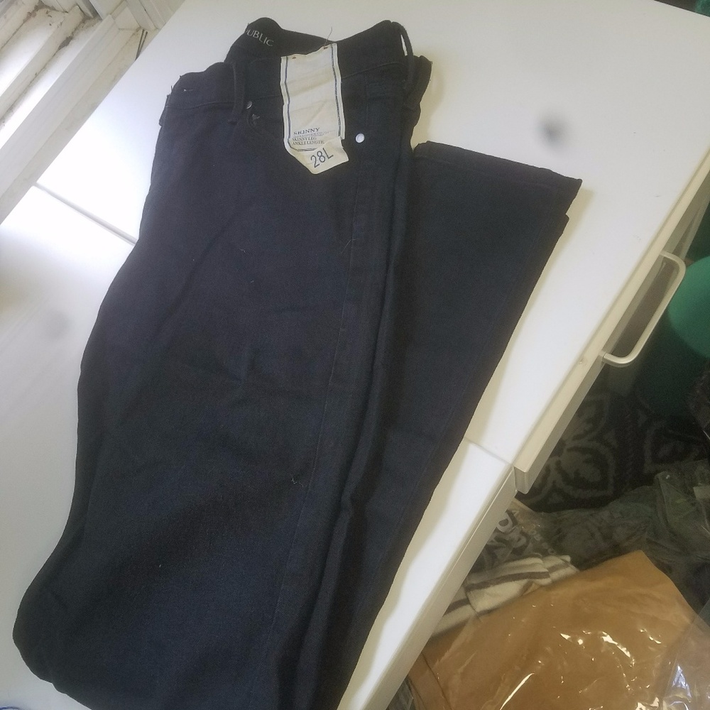 Black Banana Republic Skinny Jeans 28 Long 28L