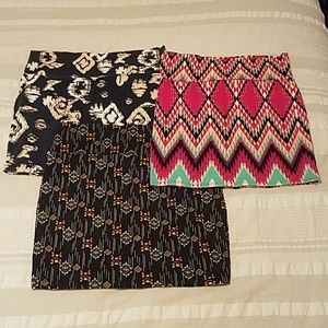 Charlotte Russe Set of 3 mini skirts $12 for all