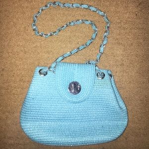 Adorable beachy blue handbag