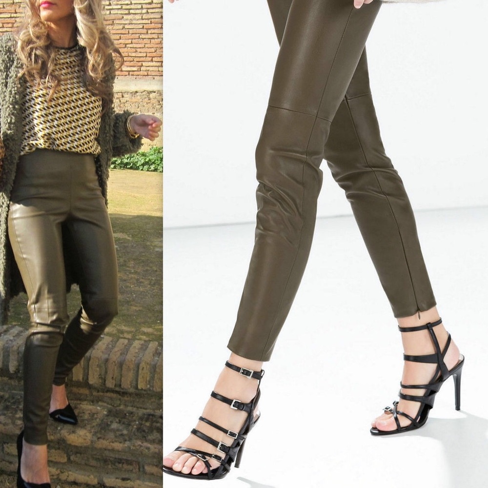 Zara Faux Leather Legging