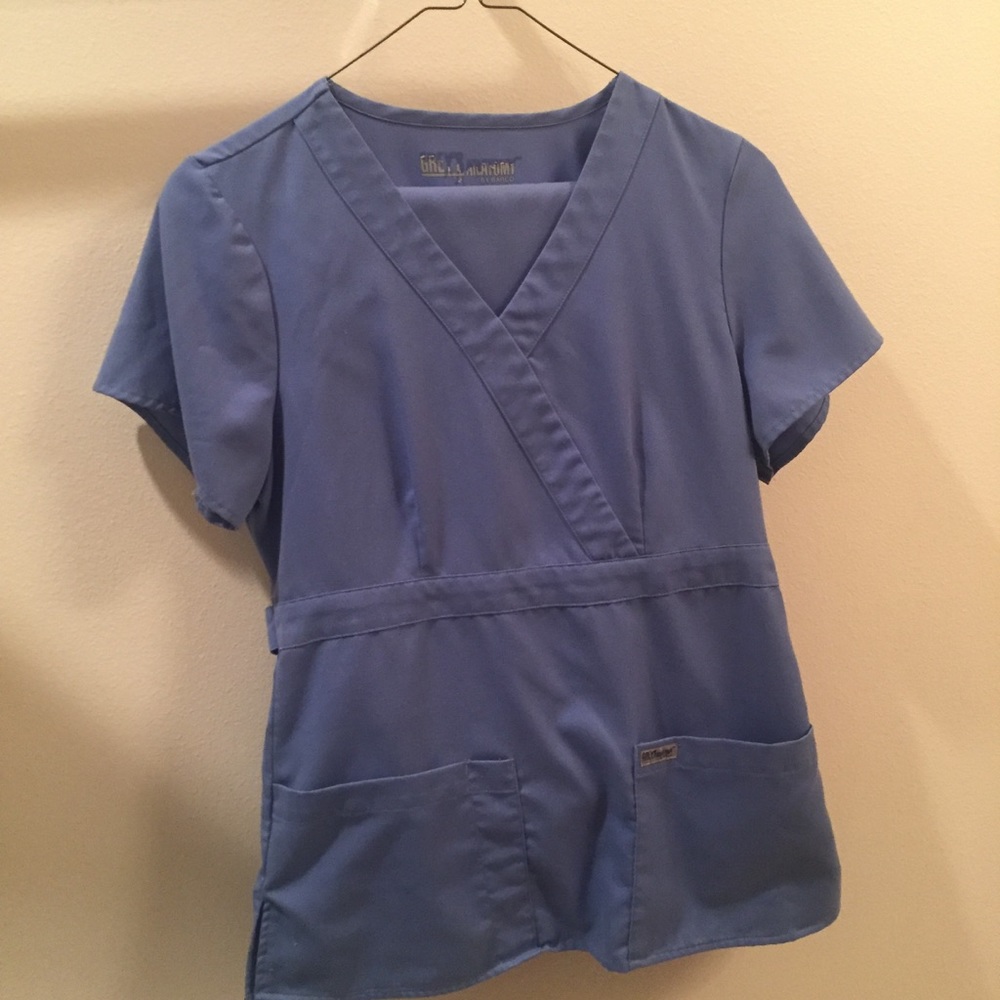 SET- grey's anatomy scrubs in light blue