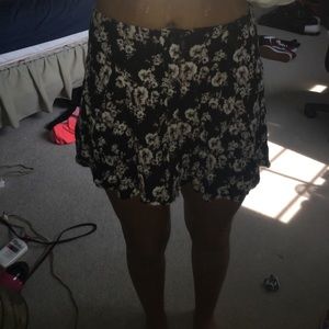 Floral button up skirt