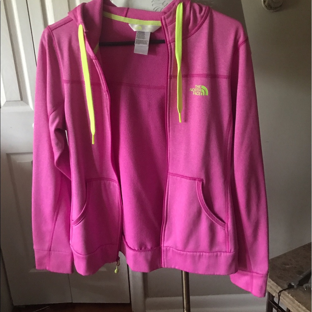 North face pink and neon jacket, hardly worn