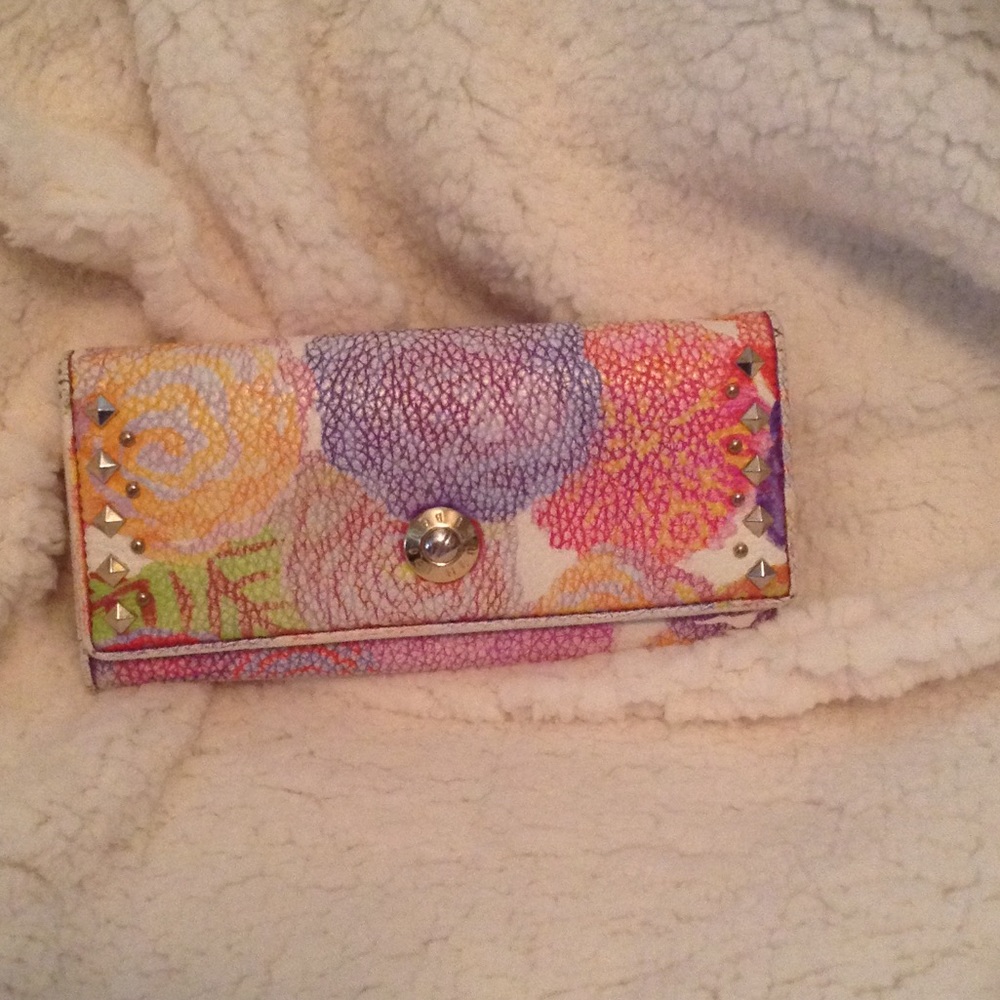 Multi color print wallet from Henri Bendel