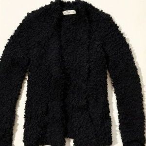 Hollister Black Cardigan non-closure sweater