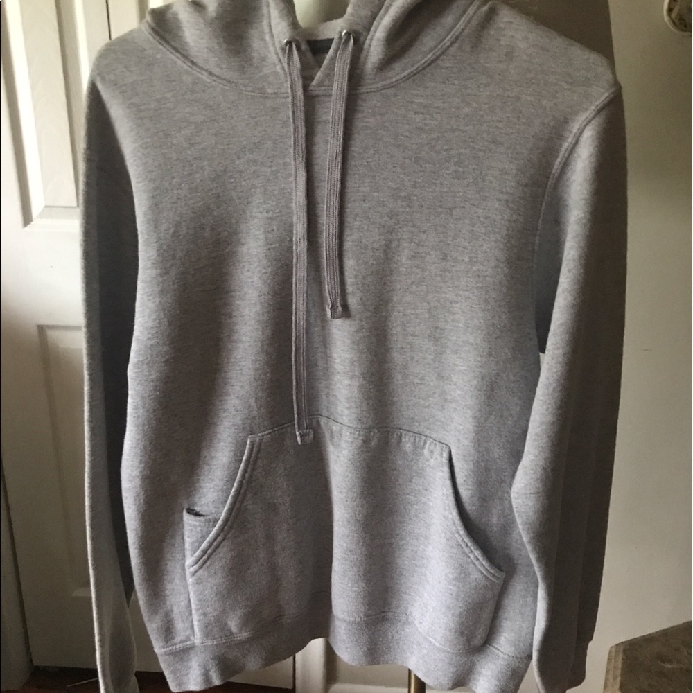 Plain grey hoodie