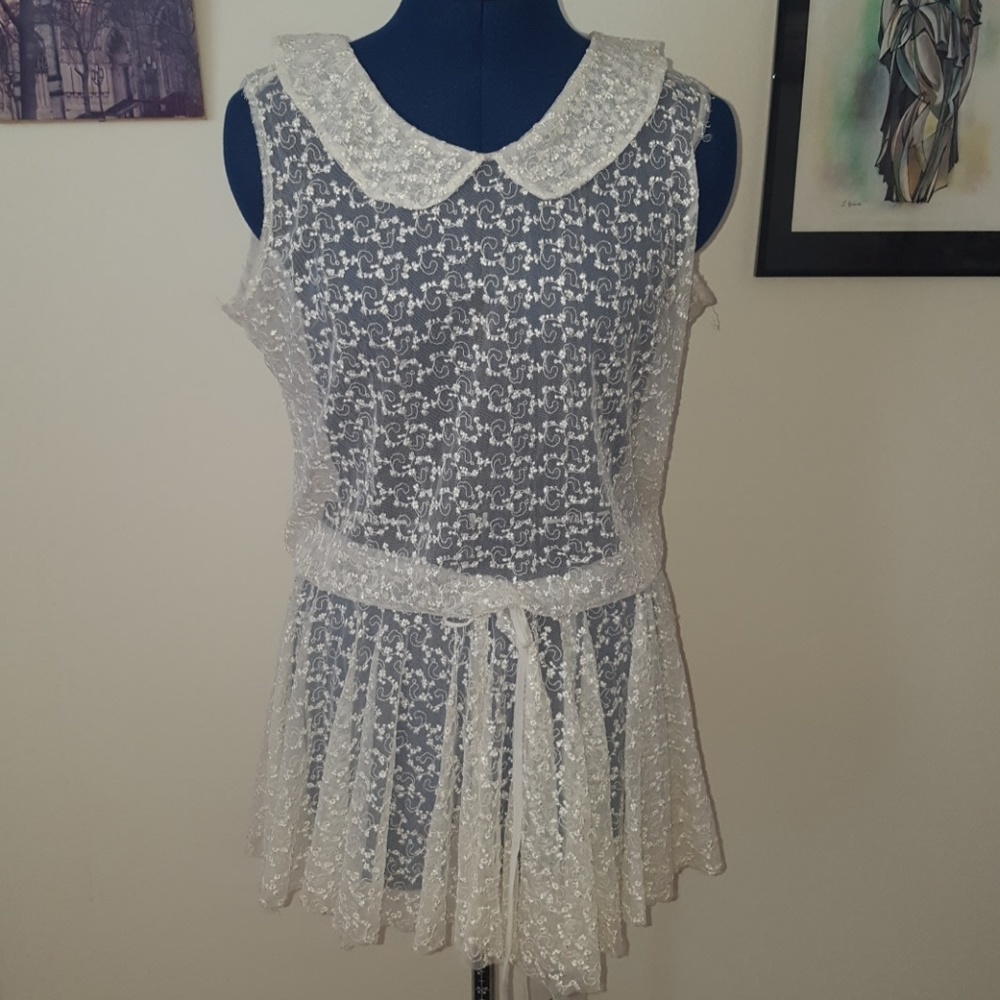 Free People lace adjustable waist dress/tunic