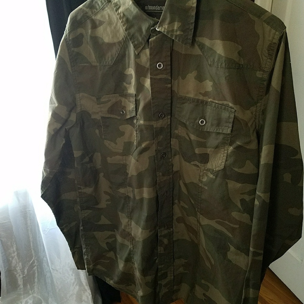 Camo Button Down