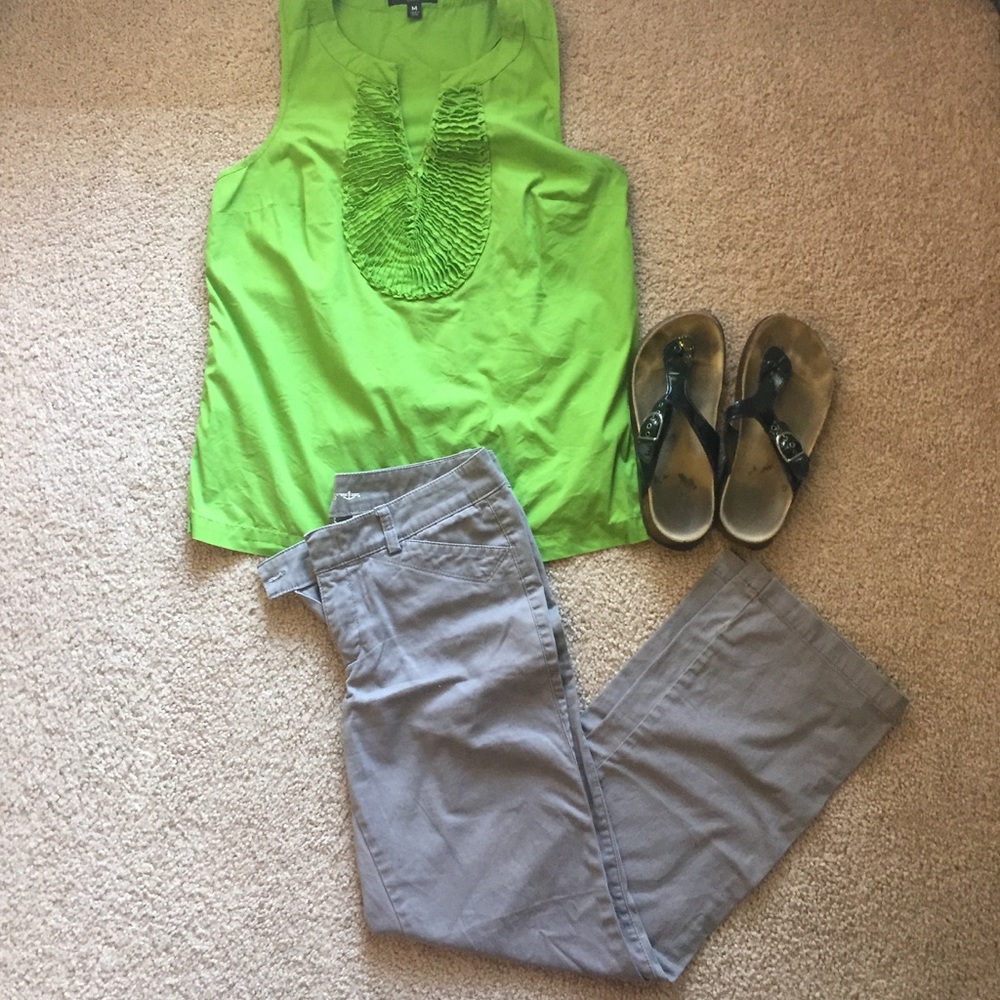 Dark grey chino Docker pants size 4 short