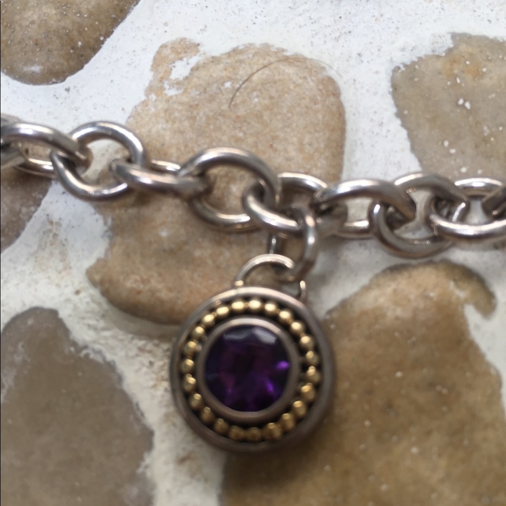 14KT/SS Round Amy Tag Bracelet NWT