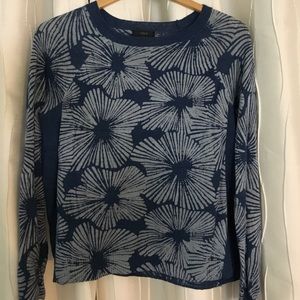 J. Crew flower pinwheel sweater