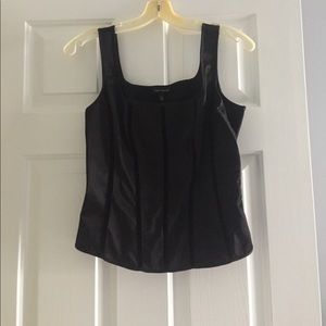 Side zip silk fitted tank